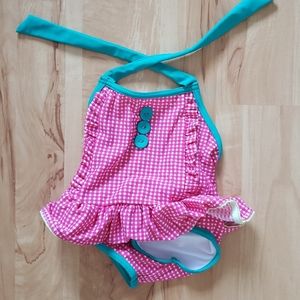 BABY GIRL One piece Polka Dot Swim Suit 12M